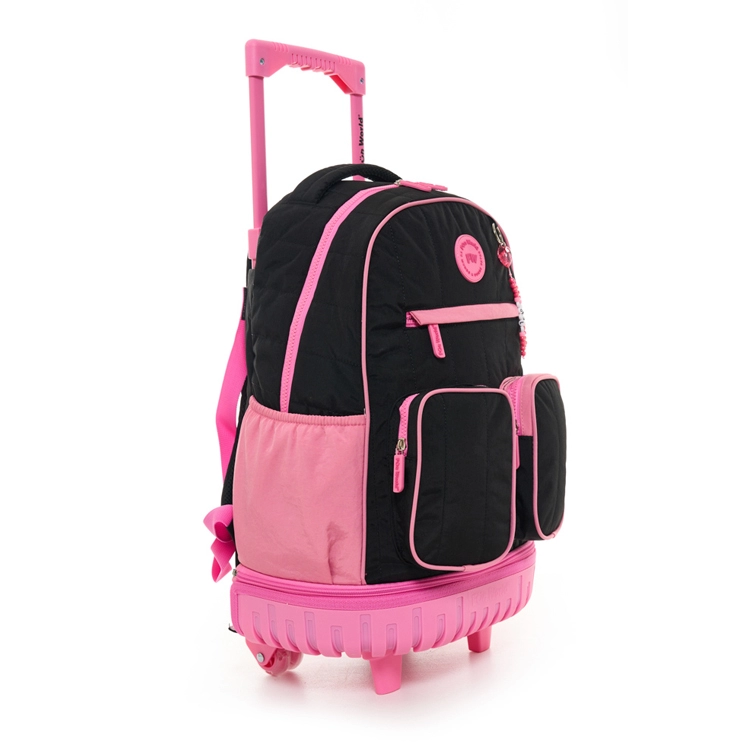 Mochila Escolar FW 2026 Fun World 18" con Carro Candy Negra Art.202160